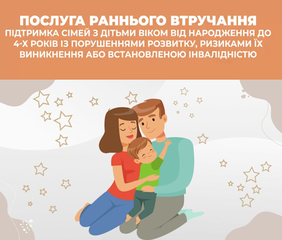 Послуга раннього втручання - ефективна підтримка для дітей з особливими  освітніми потребами